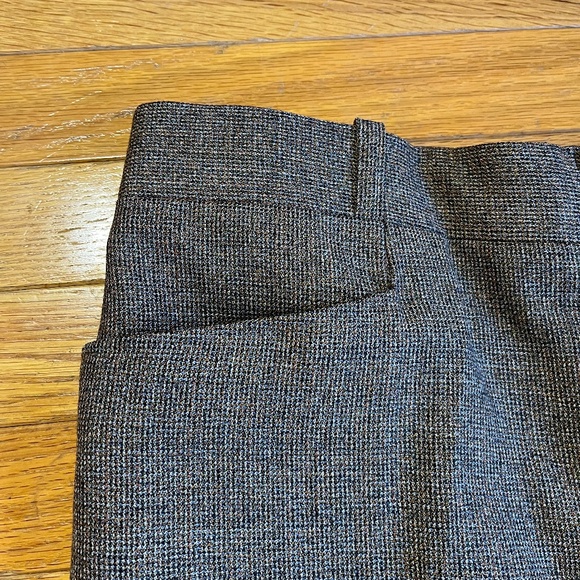 Vintage Tailored Tweed Straight Leg Pleated Pants - Picture 3 of 8